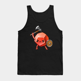 D12 Red Barbarian  RPG Dice Sticker Tank Top